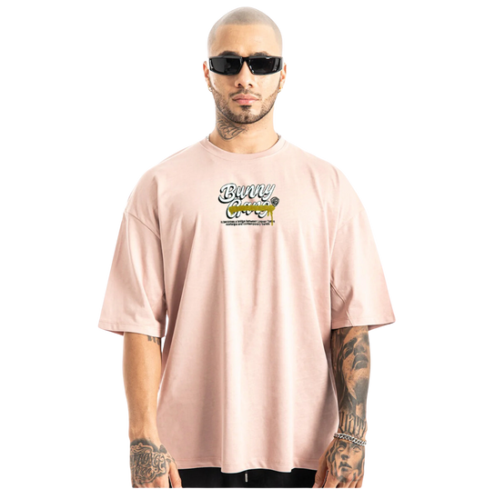 BUNNY GANG PINK OVERSIZED TEE