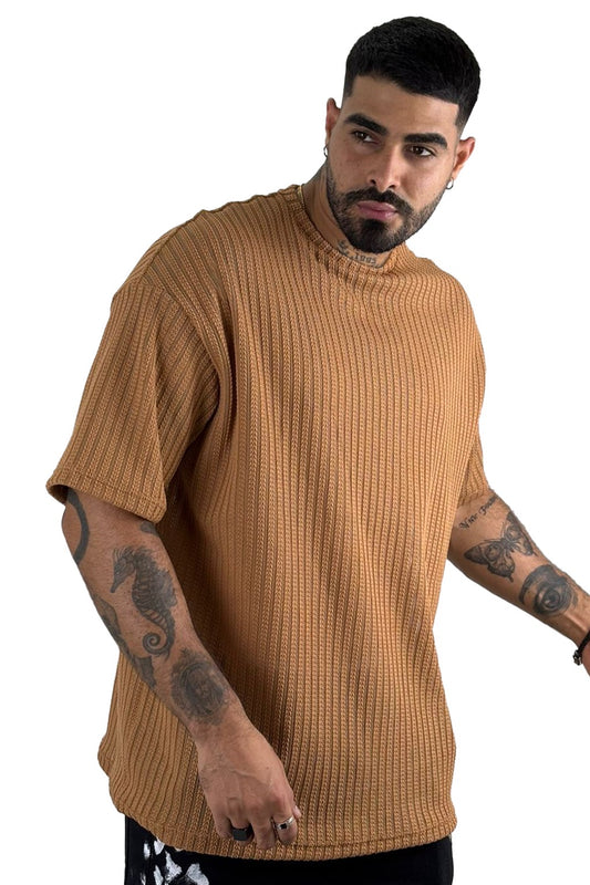 OVERSIZE TEXTURIZED T-SHIRT