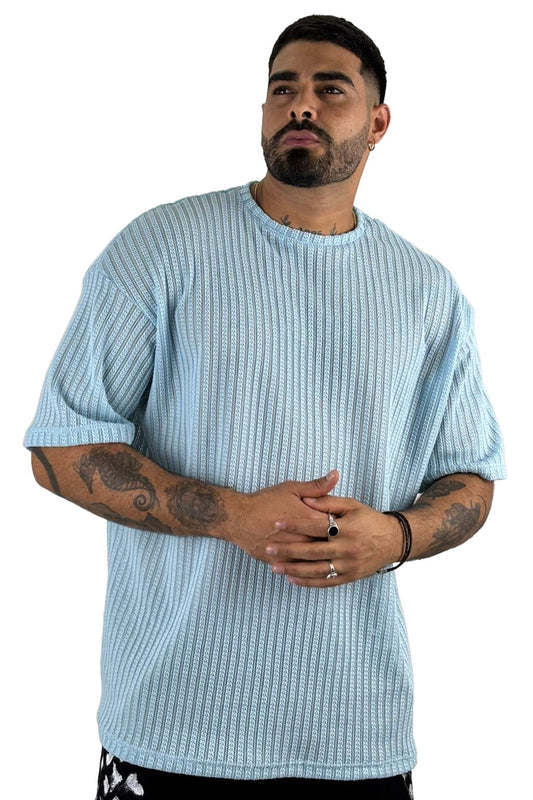 OVERSIZE TEXTURIZED T-SHIRT