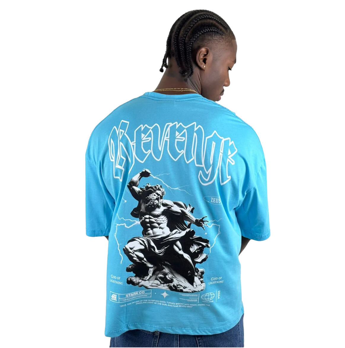 BLUE REVENGE OVERSIZED SHIRT