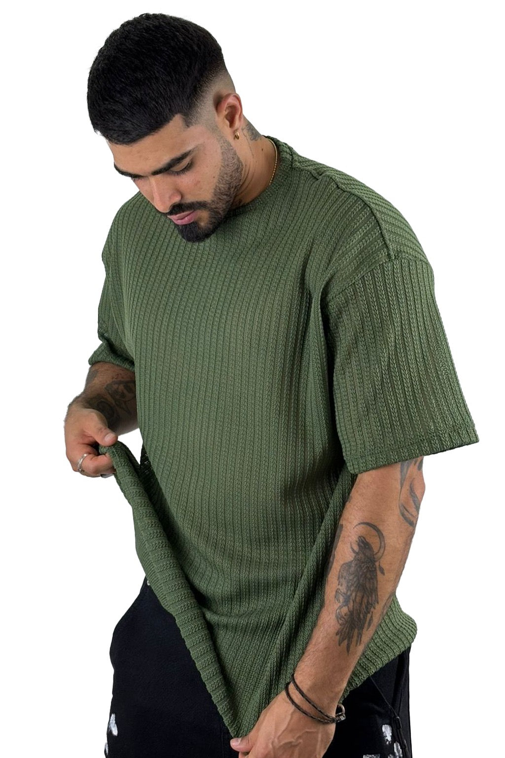 OVERSIZED TEXTURIZED T-SHIRT